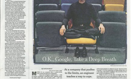 The New York Times: OK, Google, take a deep breath